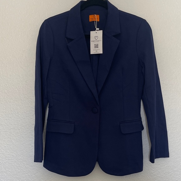Mary Crafts Jackets & Blazers - Classic Navy Women's Blazer